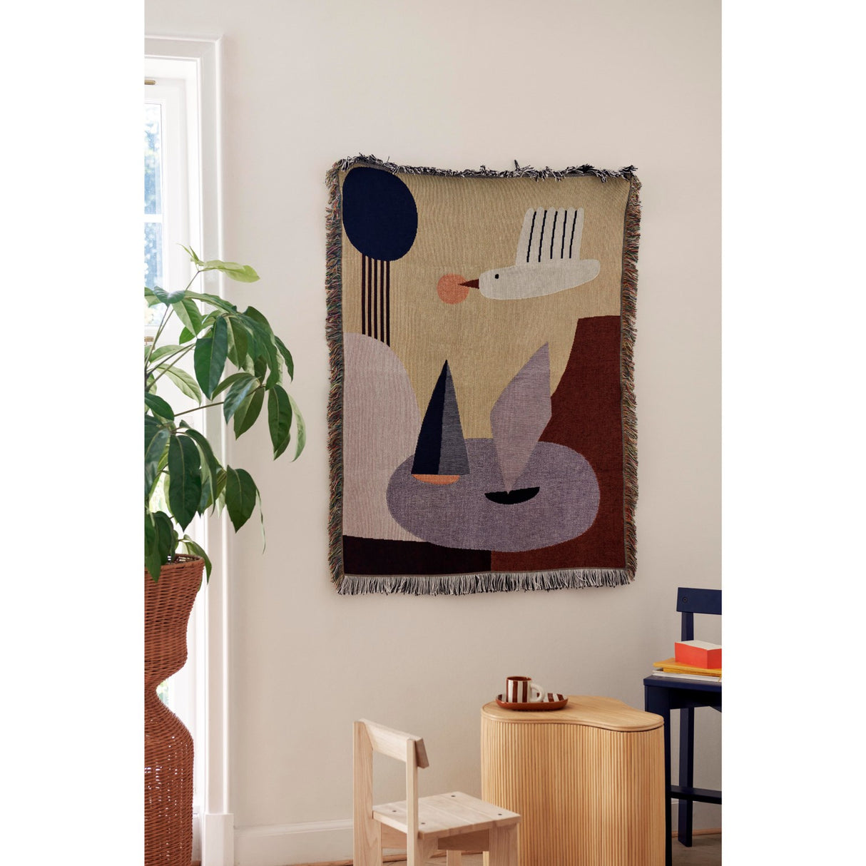 Ferm Living Multi Bird Tapestry Tæppe