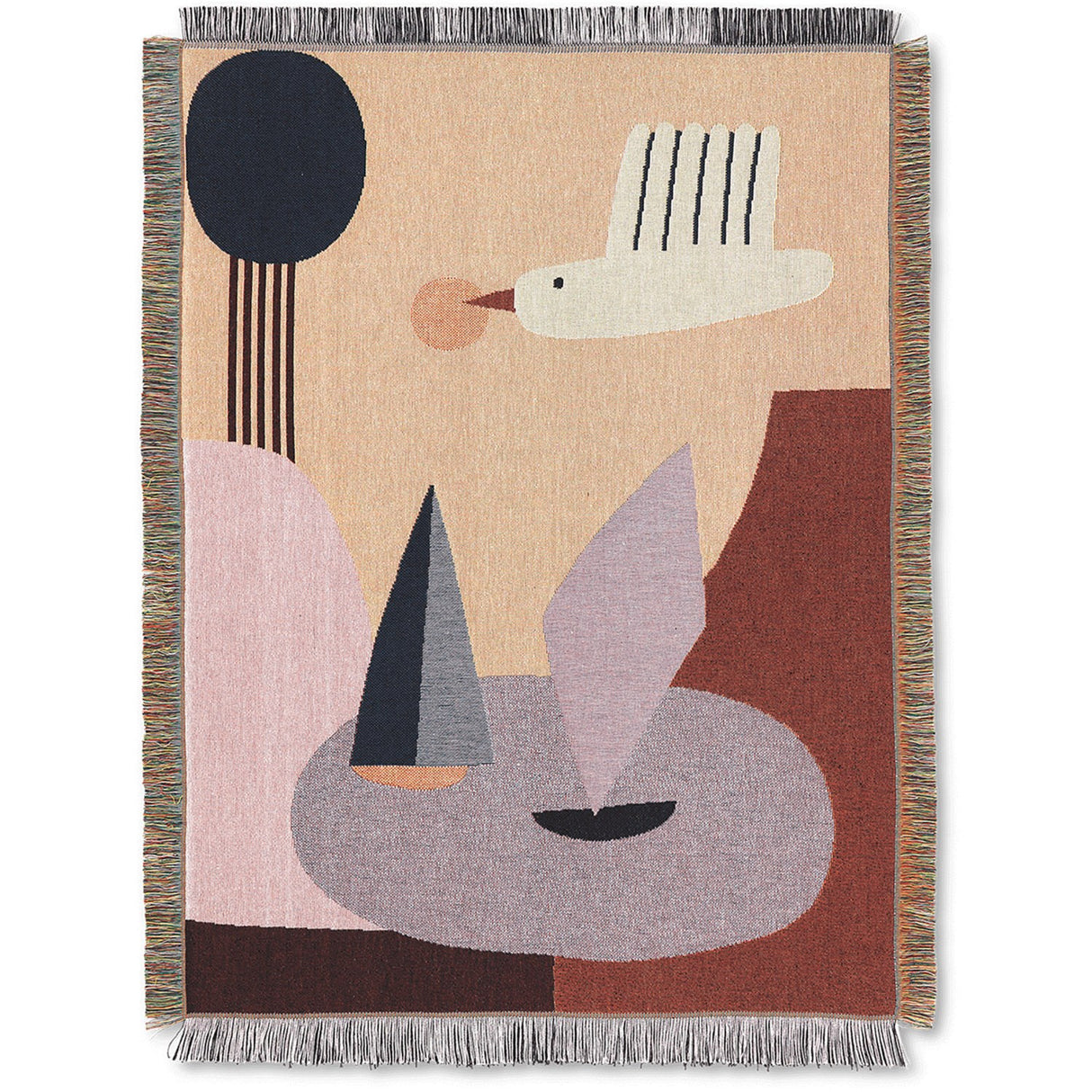 Ferm Living Multi Bird Tapestry Tæppe