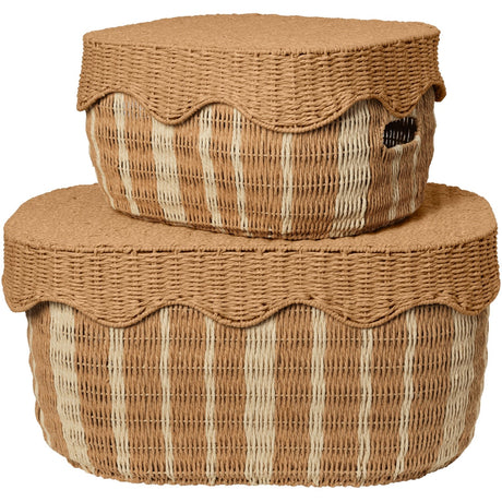 Ferm Living Natural/Off-white Rivan Opbevaringskurve 2 Pak
