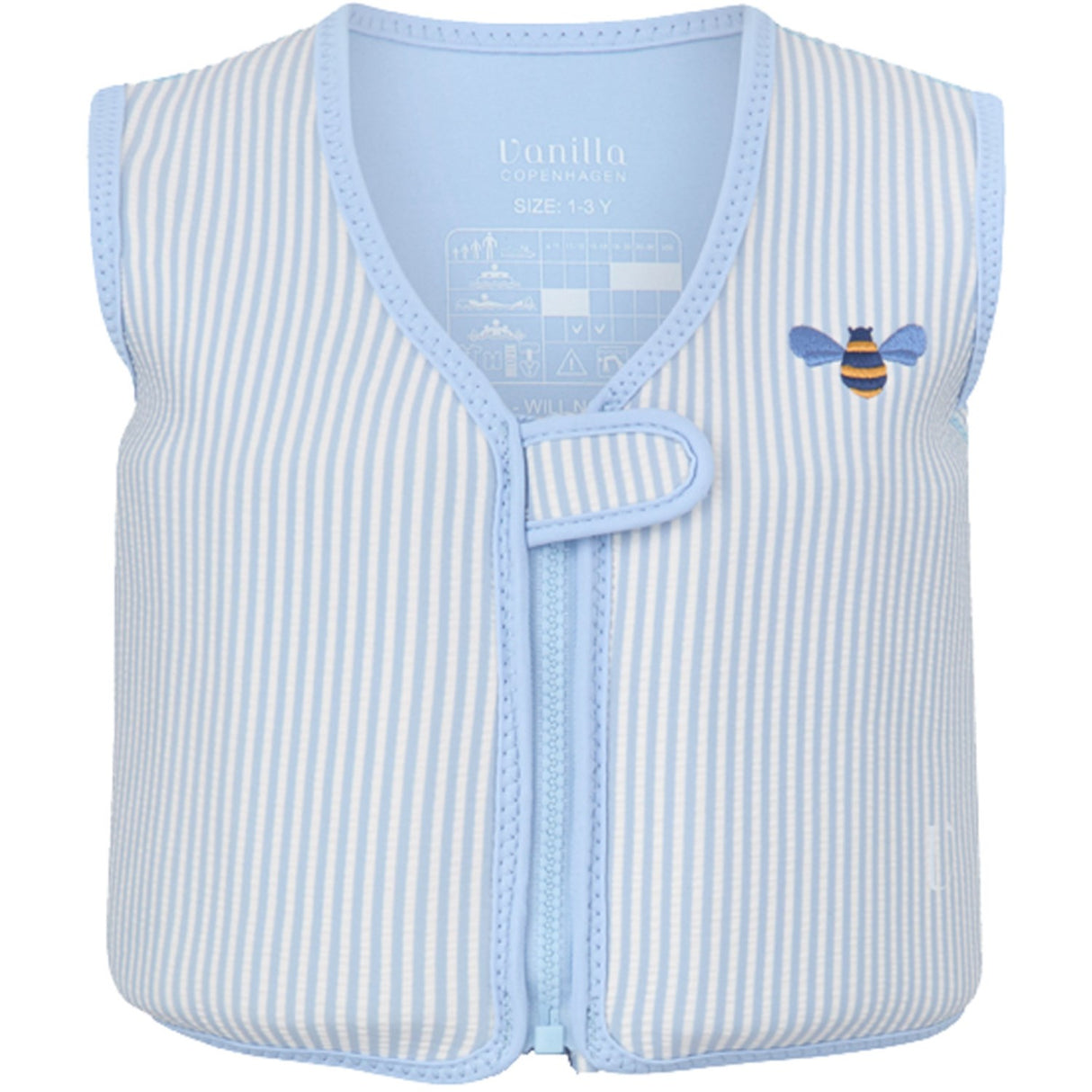 Vanilla COPENHAGEN Blue Honeybee Svømmevest Neoprene Seersucker