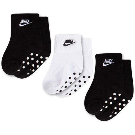 NIKE Black Core Futura Gripper 3-Pak Strømper
