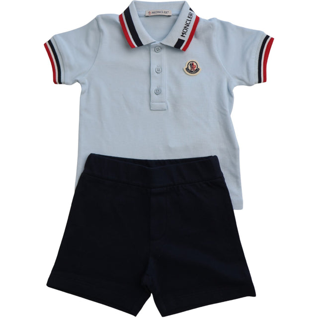 Moncler Dark Blue Knitwear Clothing Ensemble Sæt