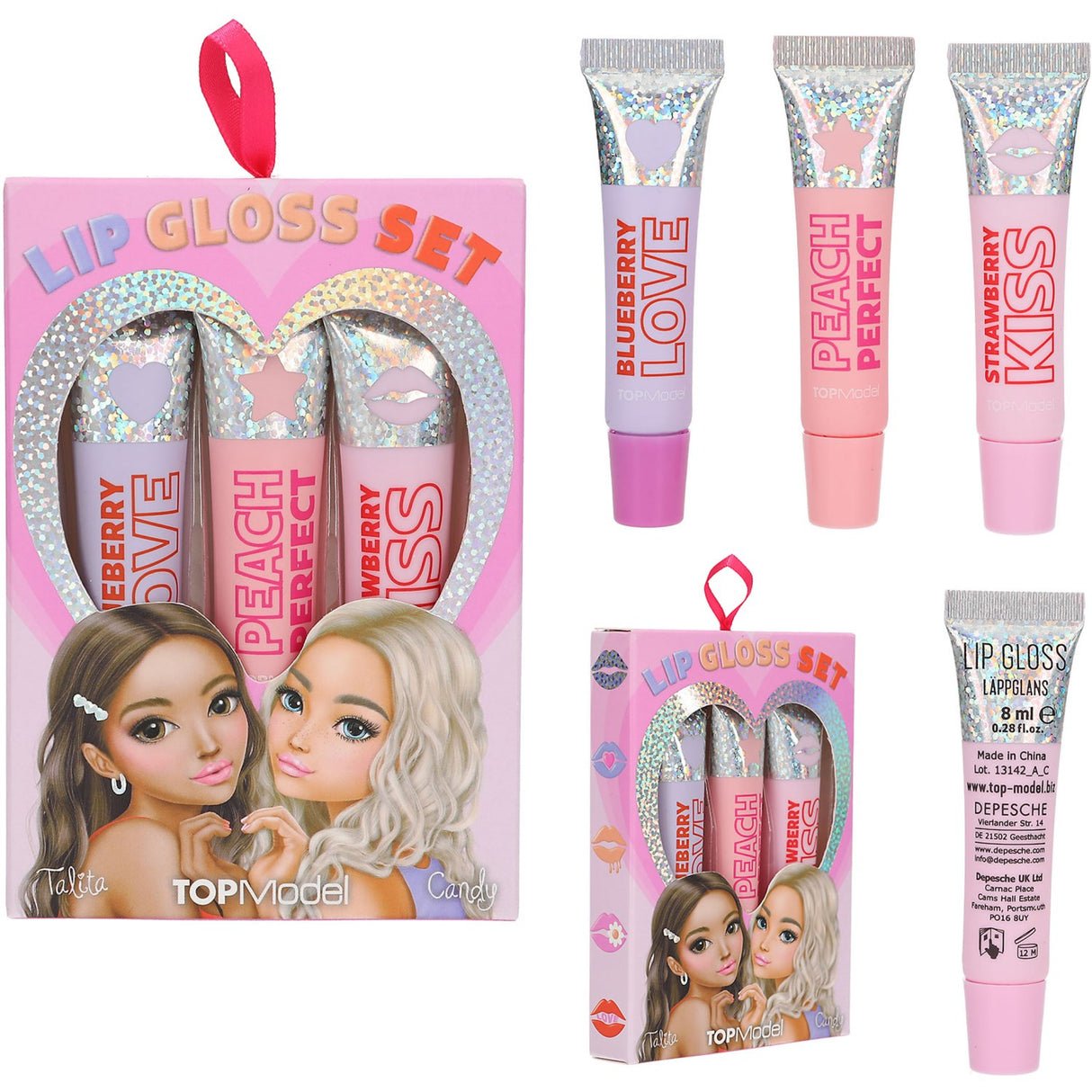 TOPModel Beauty And Me Lip Gloss Sæt Holo