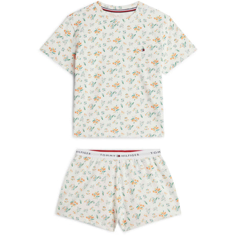 Tommy Hilfiger Traditional Floral Ecru Ss Pj Sæt