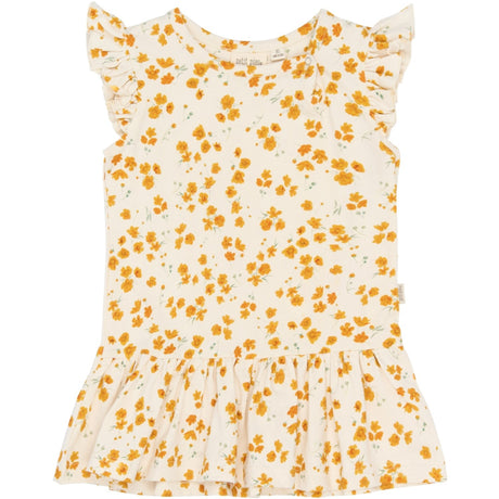Petit Piao Eggnog Buttercup Aop Ppsun S_L Kjole