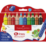 Faber-Castell Grippy XXL Jumbo 10 Ass+Spidser
