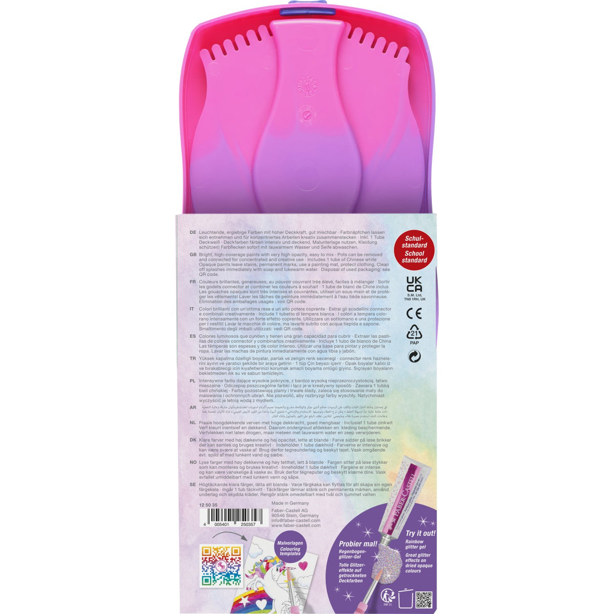Faber-Castell Dækfarver Connector Unicorn 12 Ass Farver