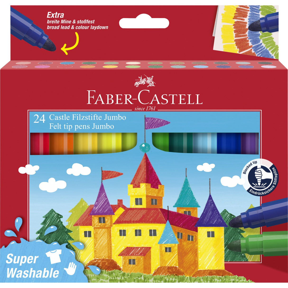 Faber-Castell Jumbo Tusser 24 Stk