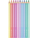 Faber-Castell Jumbo Sparkle Farveblyanter Pastel