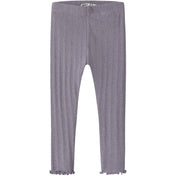 Name It Lavender Gray Melange Nmfblitta Slim Leggings