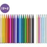 Faber-Castell Unicorn Tuscher - 18 Farver + 6 Glittertusser