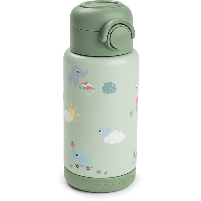 DonebyDeer Green Playground Insulated Sugerør Flaske