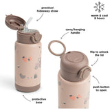 DonebyDeer Powder Tiny Farm Insulated Sugerør Flaske