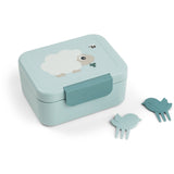 DonebyDeer Blue Tiny Farm Tiny Lunch Æske Med Snack Picks