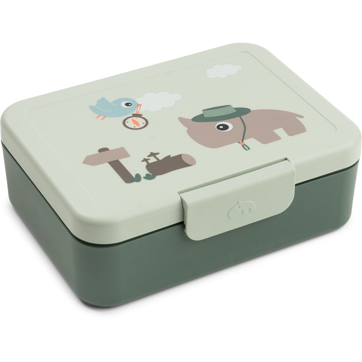 DonebyDeer Green Tiny Trails Lunch Æske Med Divider
