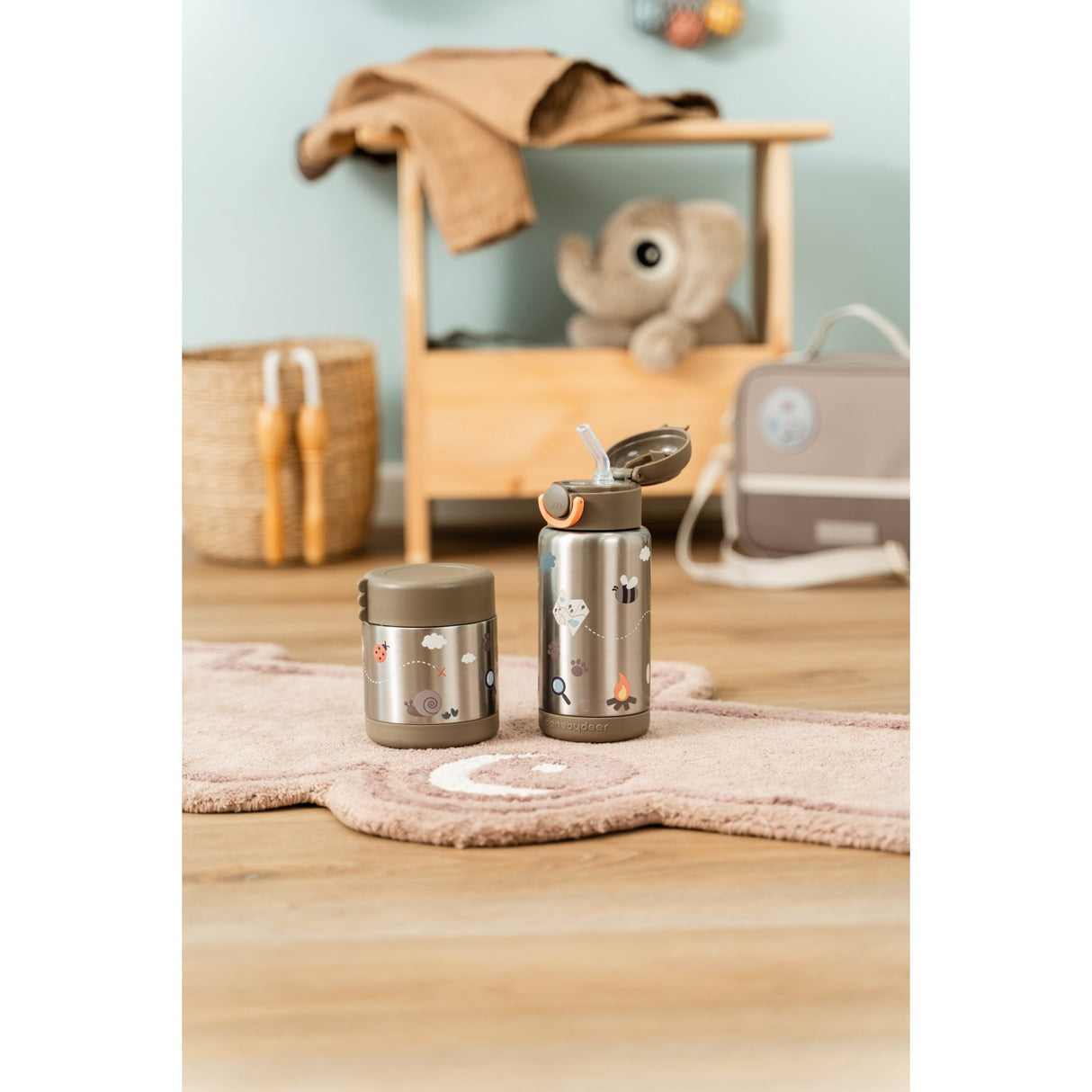 DonebyDeer Sand Tiny Trails Insulated Food Jar