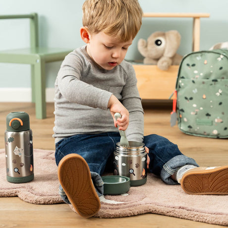 DonebyDeer Green Tiny Trails Insulated Food Jar