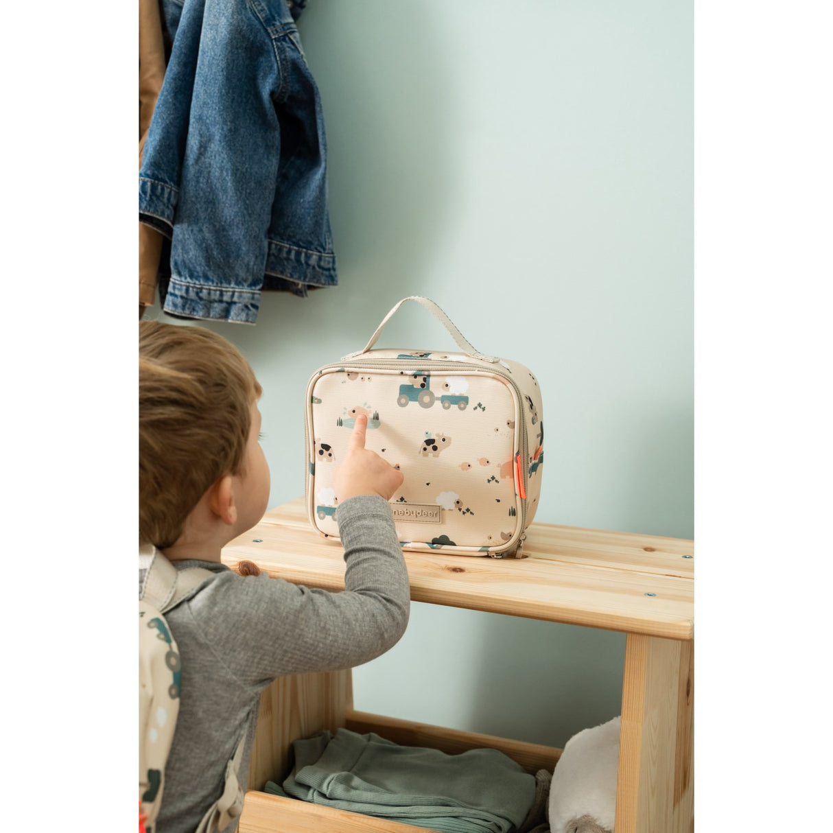 DonebyDeer Sand Tiny Farm Tiny Insulated Lunch Taske