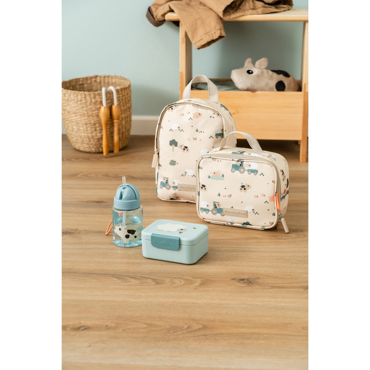 DonebyDeer Sand Tiny Farm Tiny Insulated Lunch Taske