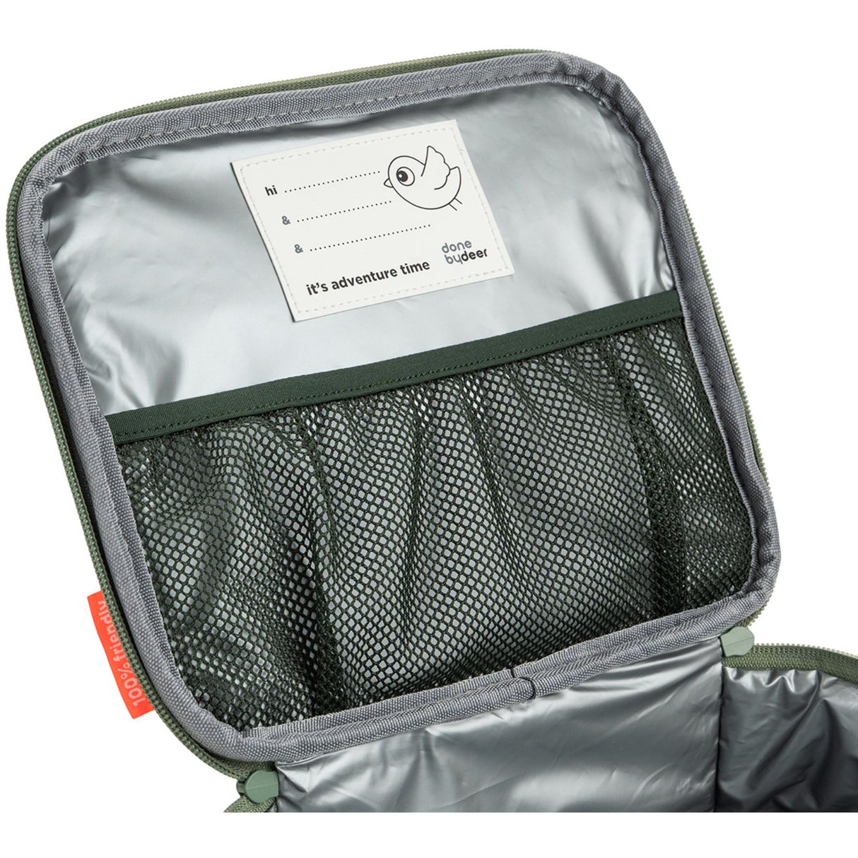DonebyDeer Green Tiny Trails Insulated Lunch Taske