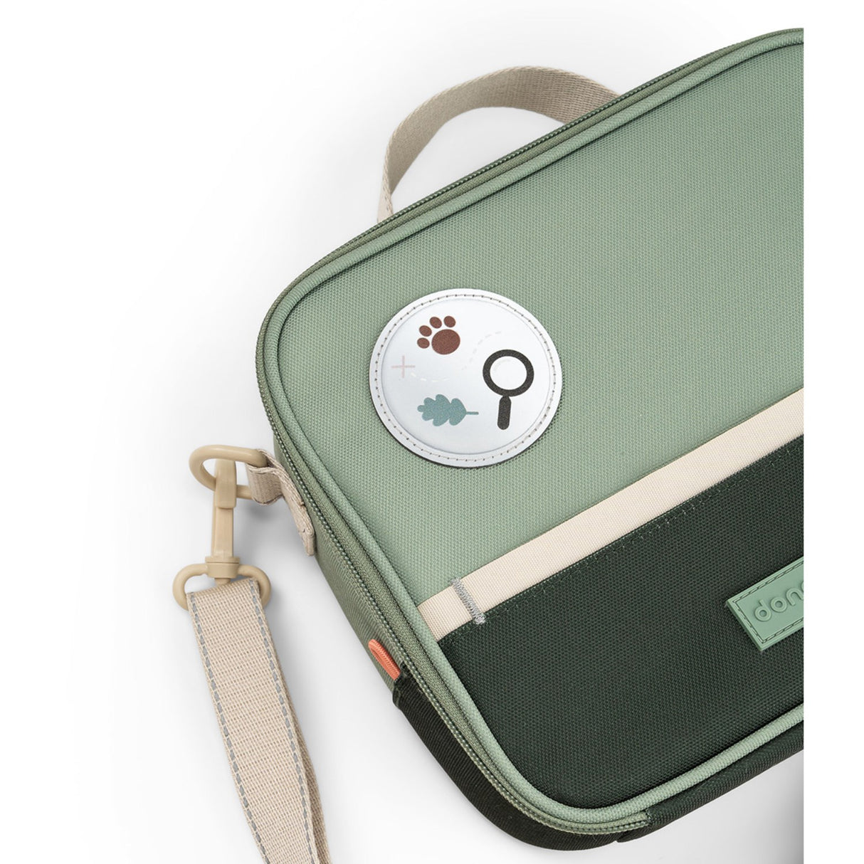 DonebyDeer Green Tiny Trails Insulated Lunch Taske
