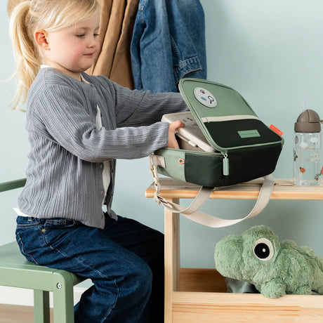 DonebyDeer Green Tiny Trails Insulated Lunch Taske