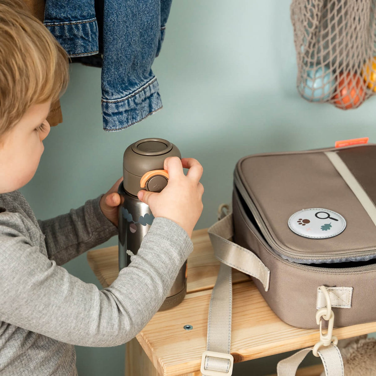 DonebyDeer Sand Tiny Trails Insulated Lunch Taske