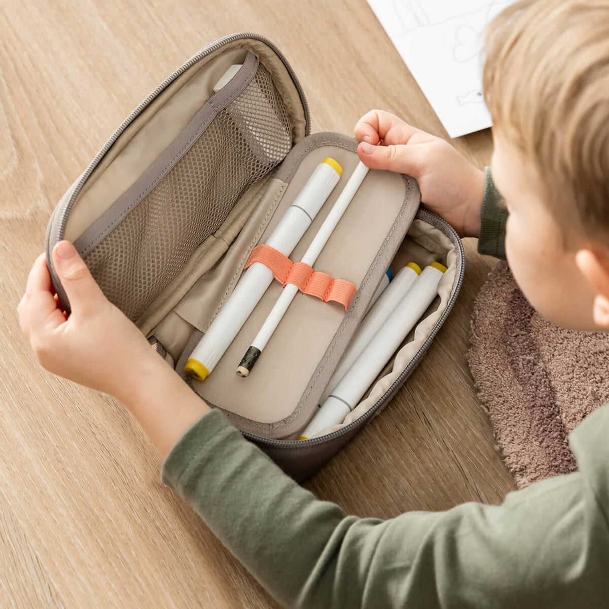 DonebyDeer Sand Tiny Trails Pencil Case