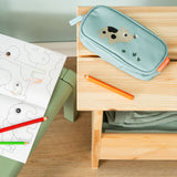 DonebyDeer Blue Tiny Farm Pencil Case