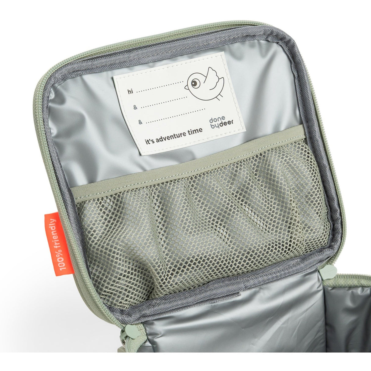 DonebyDeer Green Tiny Trails Tiny Insulated Lunch Taske