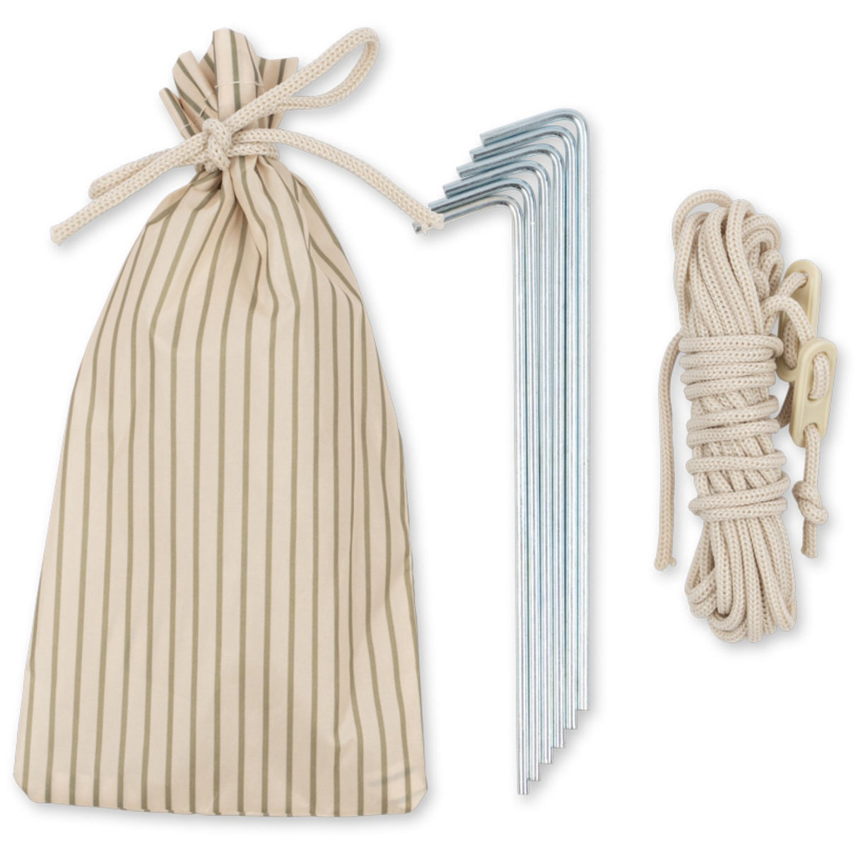 Konges Sløjd Tea Stripe Mini Strand Telt Pop Up Uv 50+