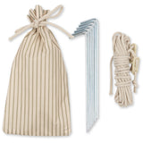 Konges Sløjd Tea Stripe Mini Strand Telt Pop Up Uv 50+