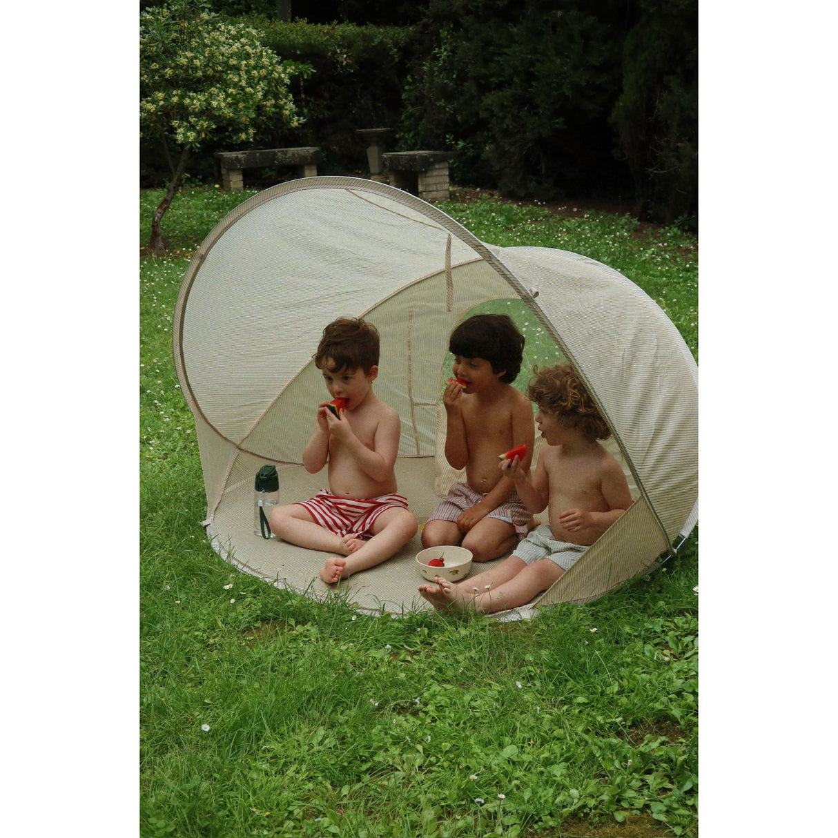 Konges Sløjd Tea Stripe Mini Strand Telt Pop Up Uv 50+