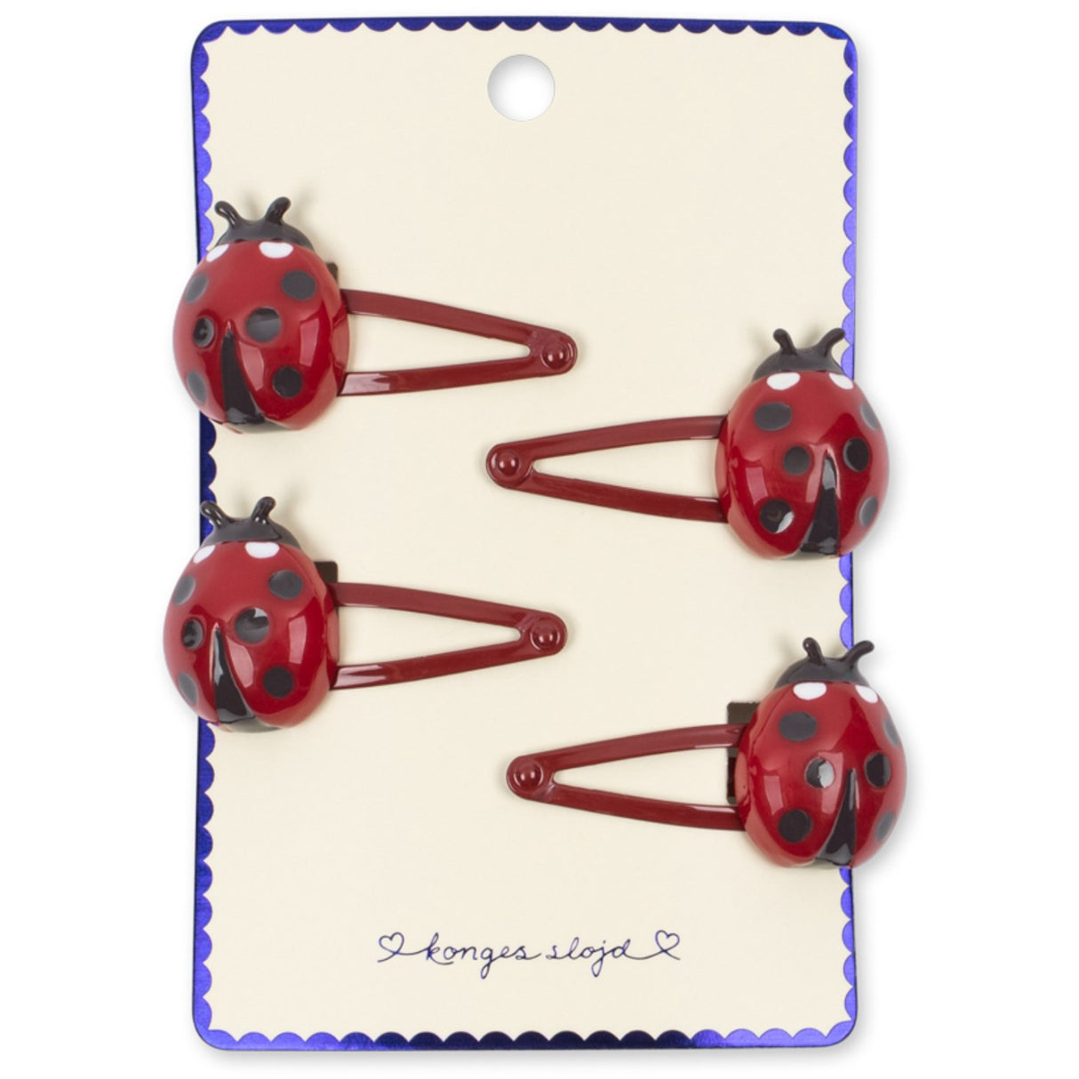 Konges Sløjd Ladybug Ladybug 4 Pak Hårspænder