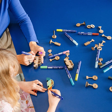 Crateit Town Wooden Legetøj Bus Adventures