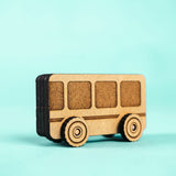 Crateit Town Wooden Legetøj Bus Adventures