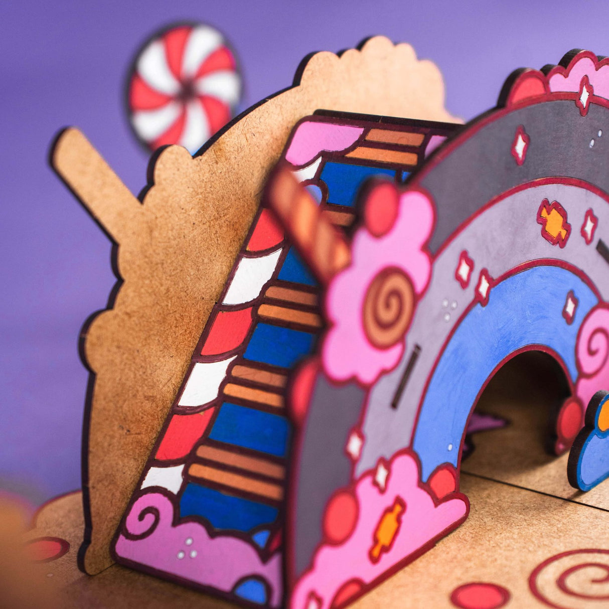 Crateit Unicorn Wooden Legetøj Candy Land