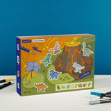 Crateit Dinosaur Wooden Legetøj Volcano Escape