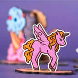 Crateit Unicorn Wooden Legetøj Candy Land