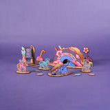 Crateit Unicorn Wooden Legetøj Candy Land