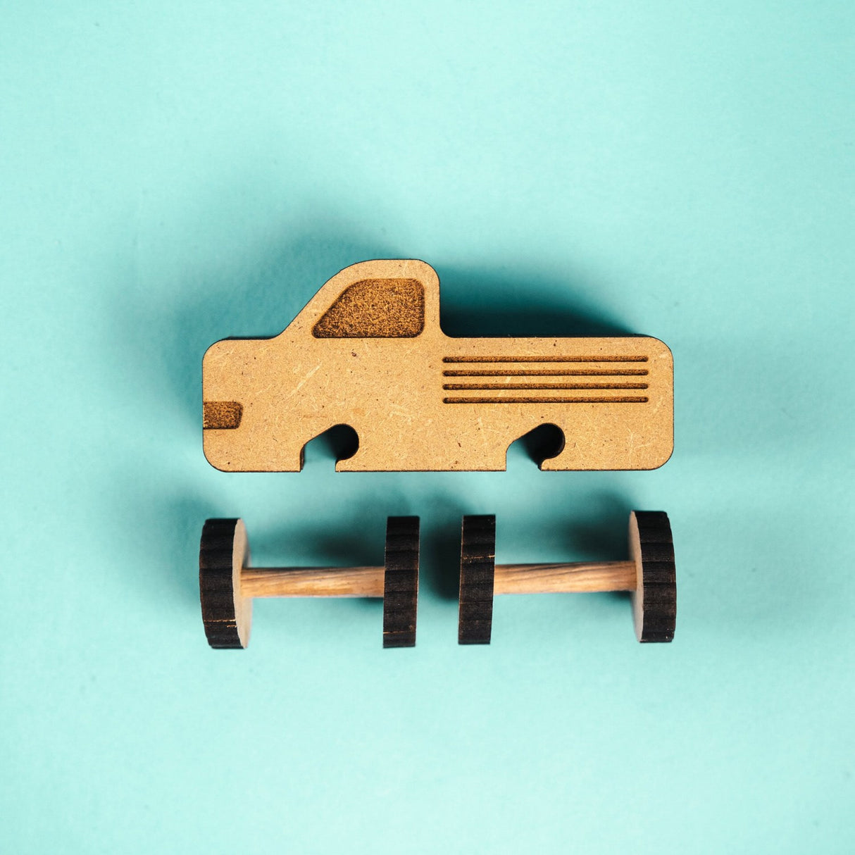 Crateit Town Wooden Legetøj Thunder Lastbil