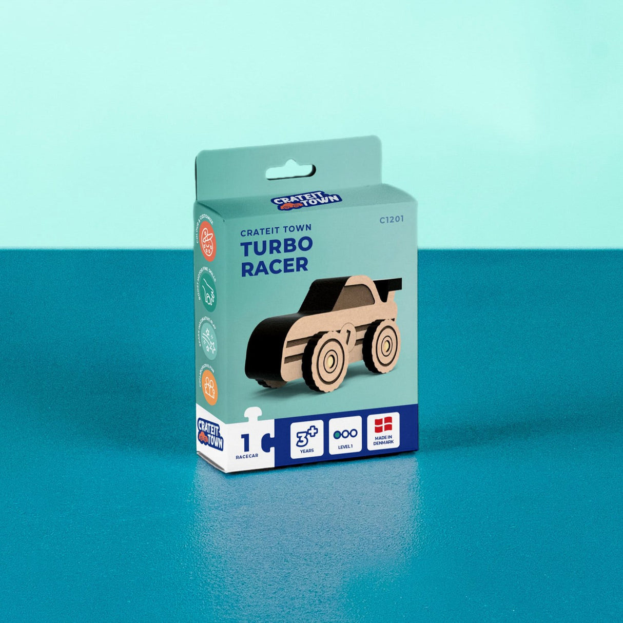 Crateit Town Wooden Legetøj Turbo Racer