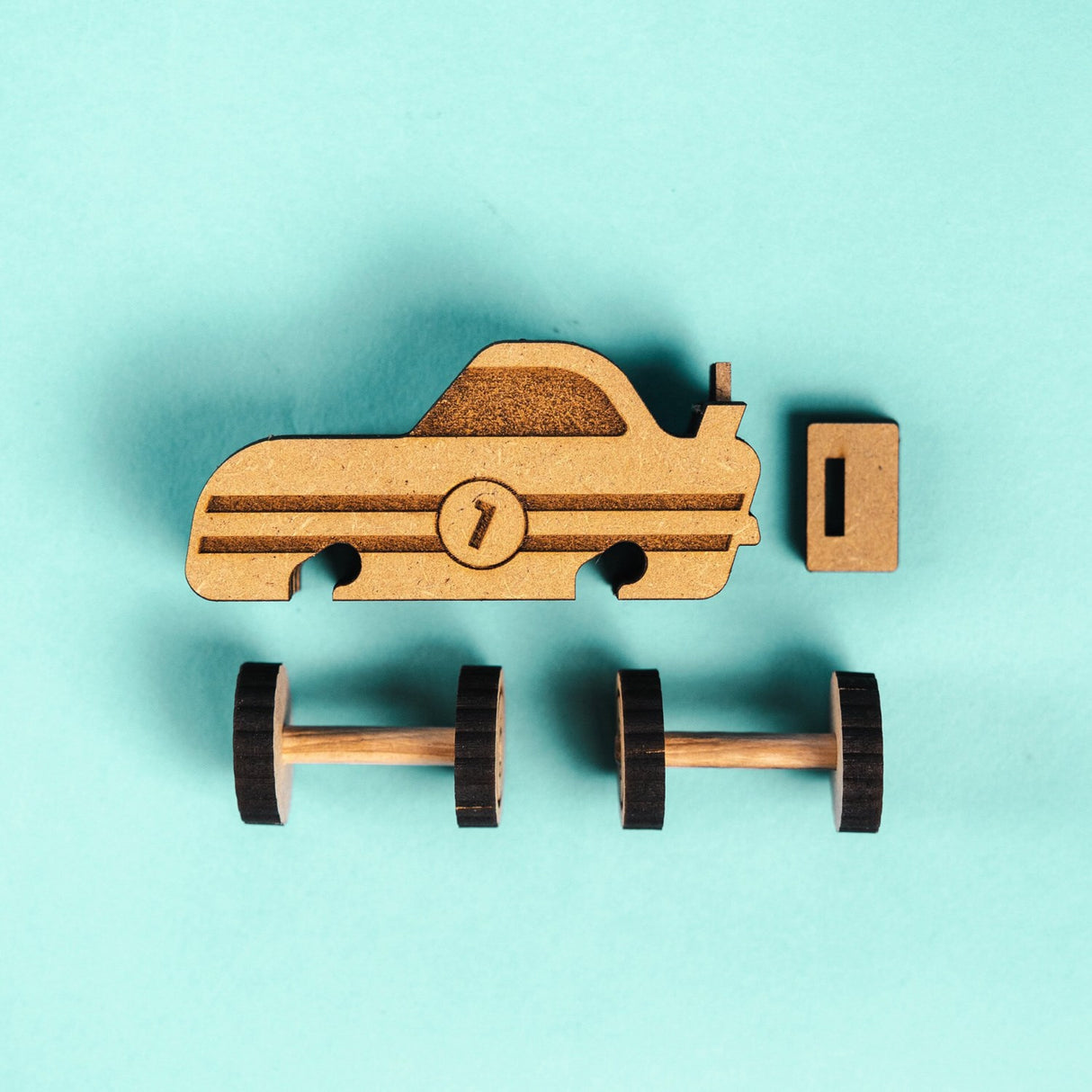 Crateit Town Wooden Legetøj Turbo Racer