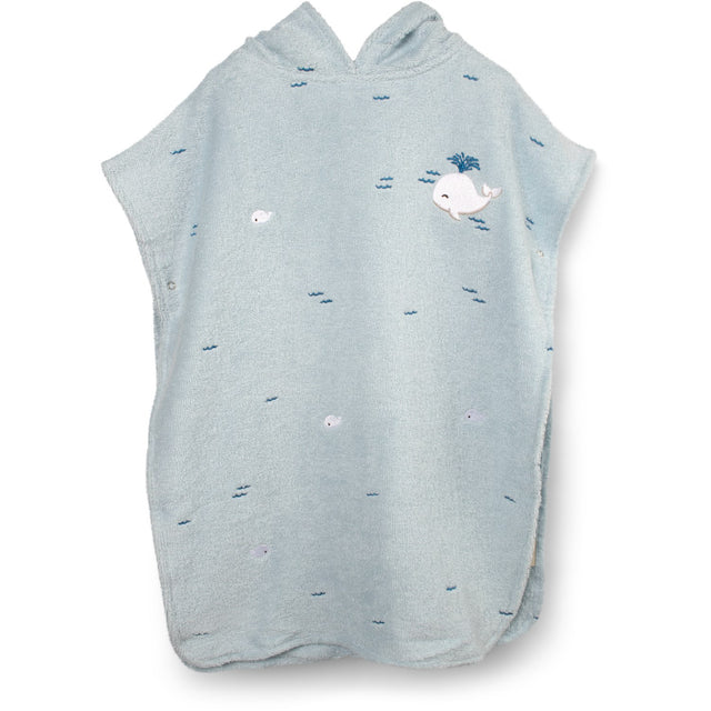 FILIBABBA Christian's Whale Tales Badeponcho Med Broderi GOTS