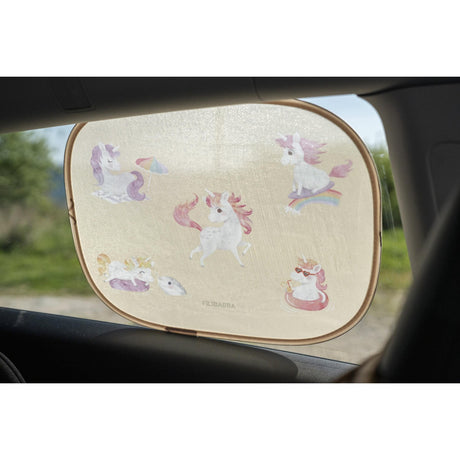 FILIBABBA Unicorn Shores Solskærme Til Bilen 2 Pak