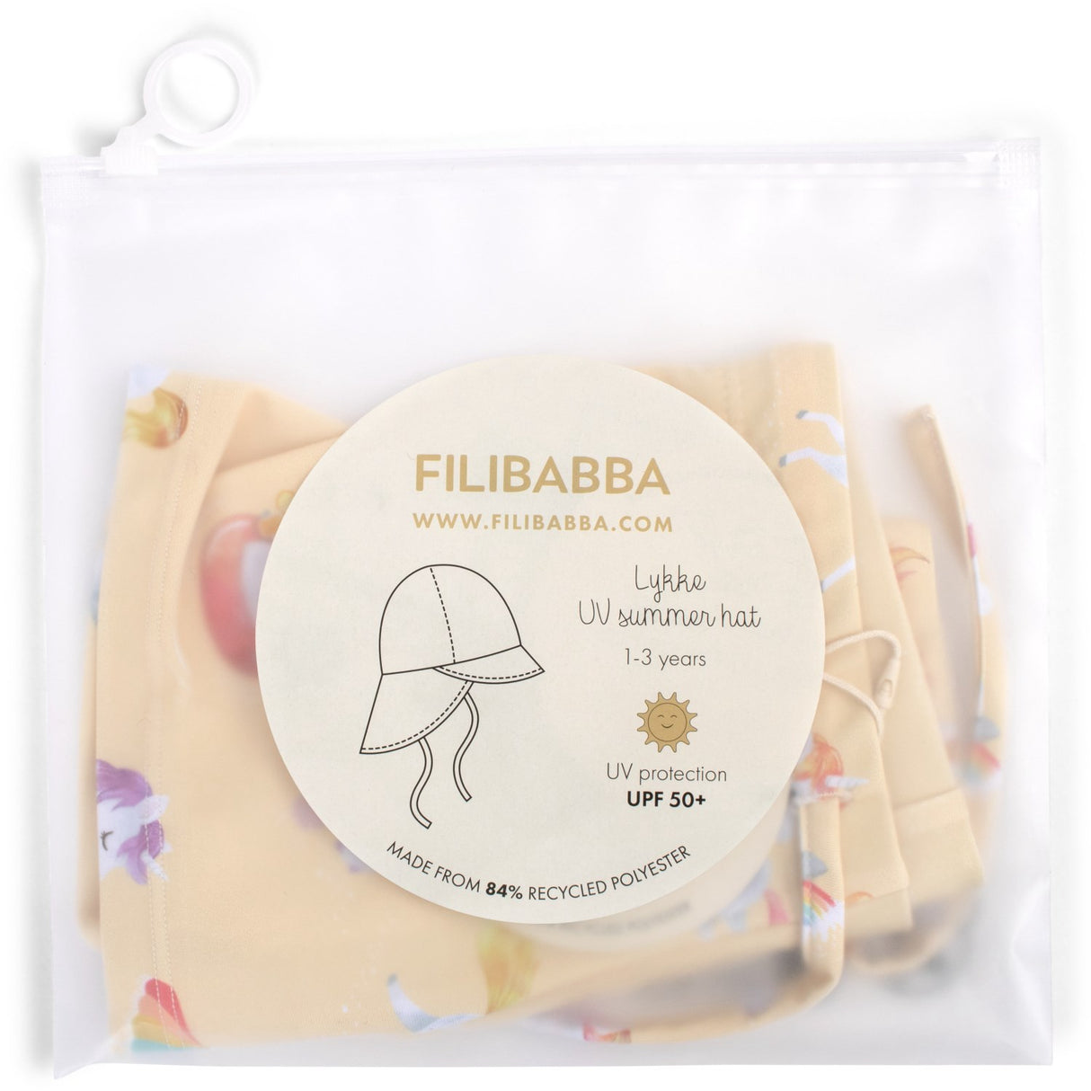 FILIBABBA Unicorn Shores Lykke Uv Solhat 1-3 År