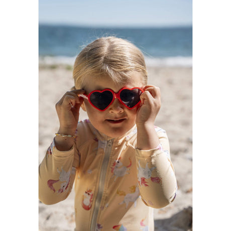 FILIBABBA Warm Red Heart Børnesolbriller 1-3 År
