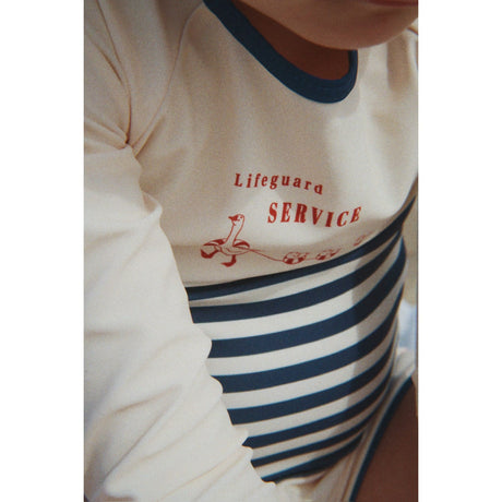 Konges Sløjd Marin Stripe Aster Badebluse Grs