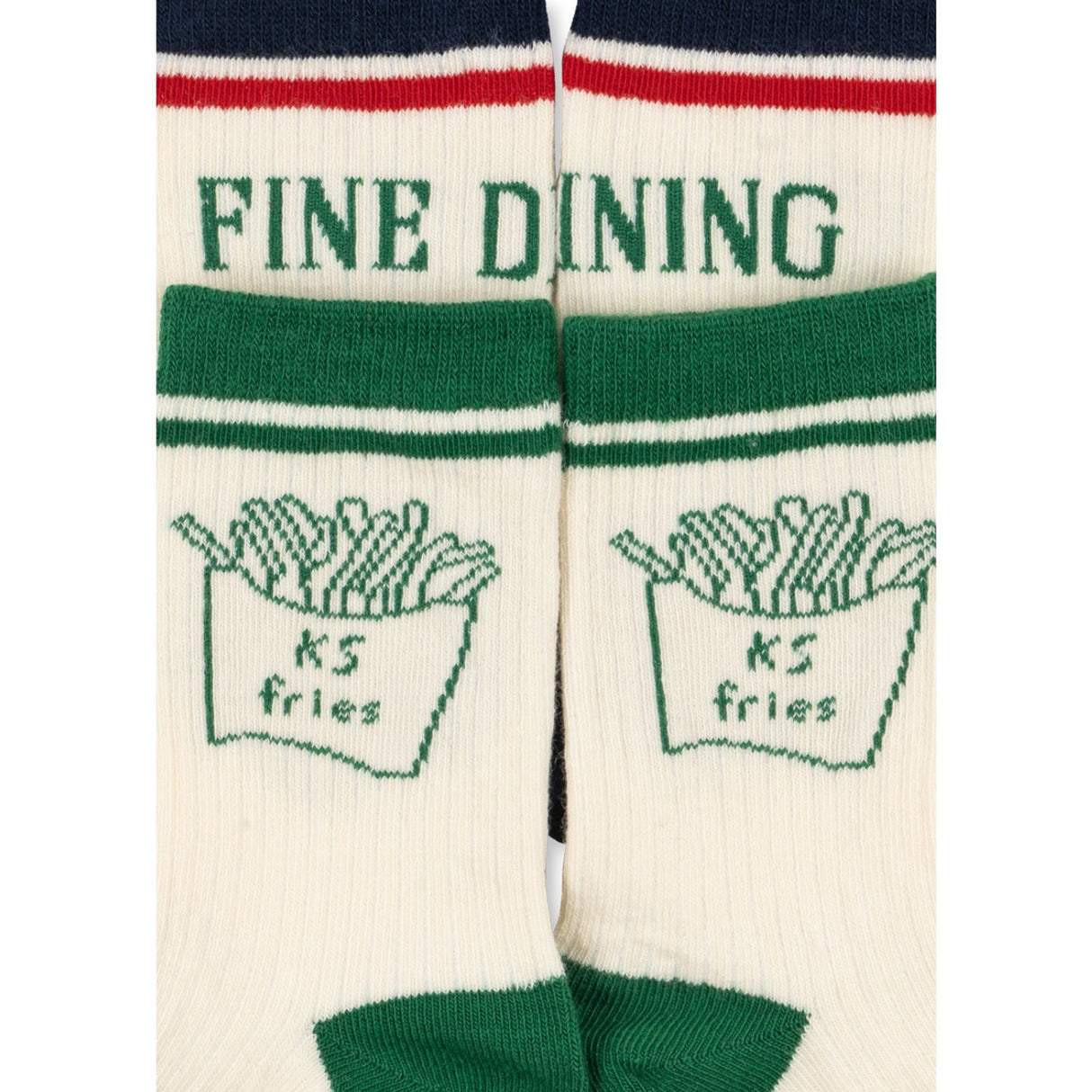 Konges Sløjd Fine Dining 2 Pak Rib Fries Strømper