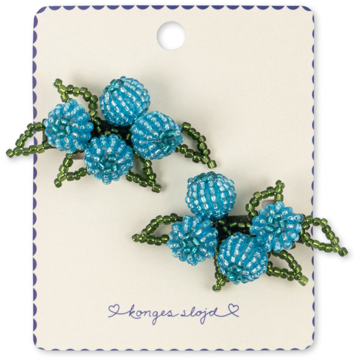 Konges Sløjd Blueberries 2 Pak Blueberry Beaded Hair Clip
